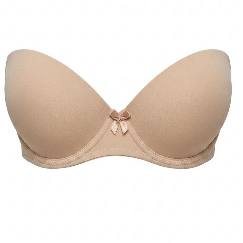 Tahari Beige Nude T-Shirt Strapless Bra, Size 36C